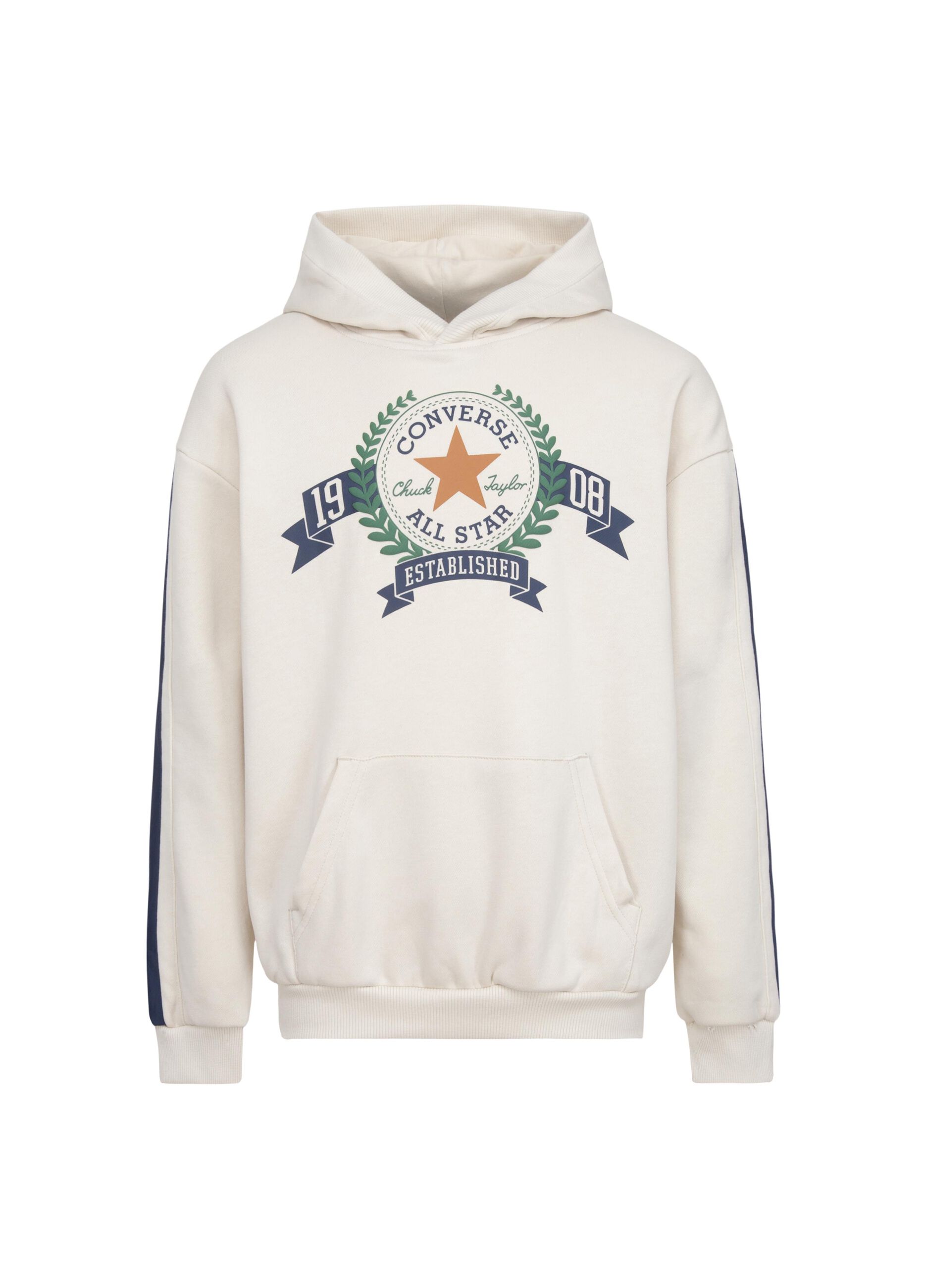 Sweatshirt with hood and Club logo print