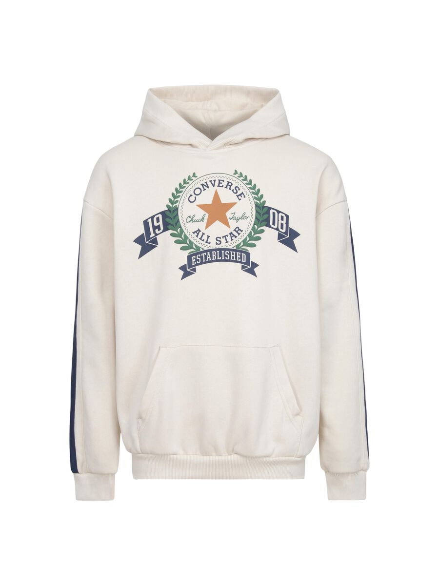 Sweatshirt with hood and Club logo print_0
