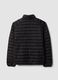 Black Ultralight padded jacket, regular fit, with zip_2