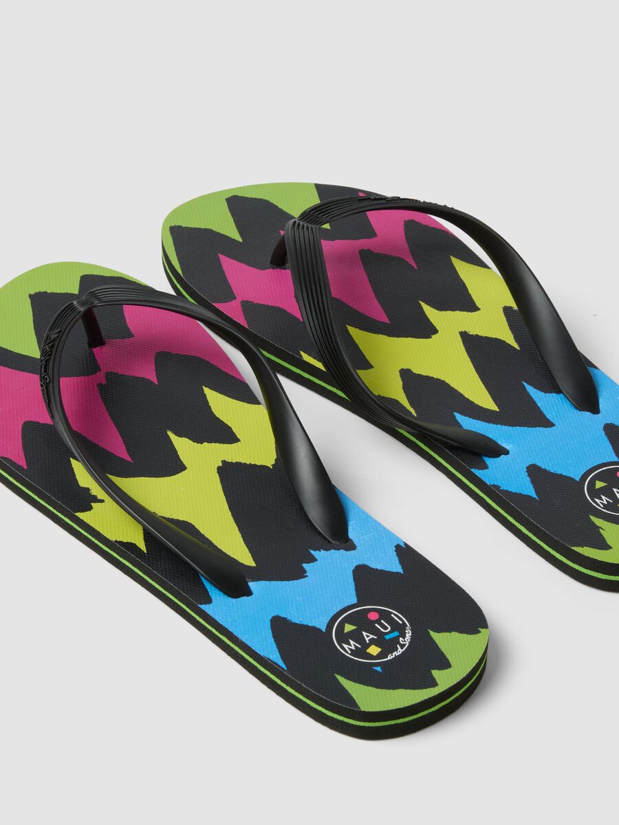 Summer Flip-Flops with Multicolor Pattern_1