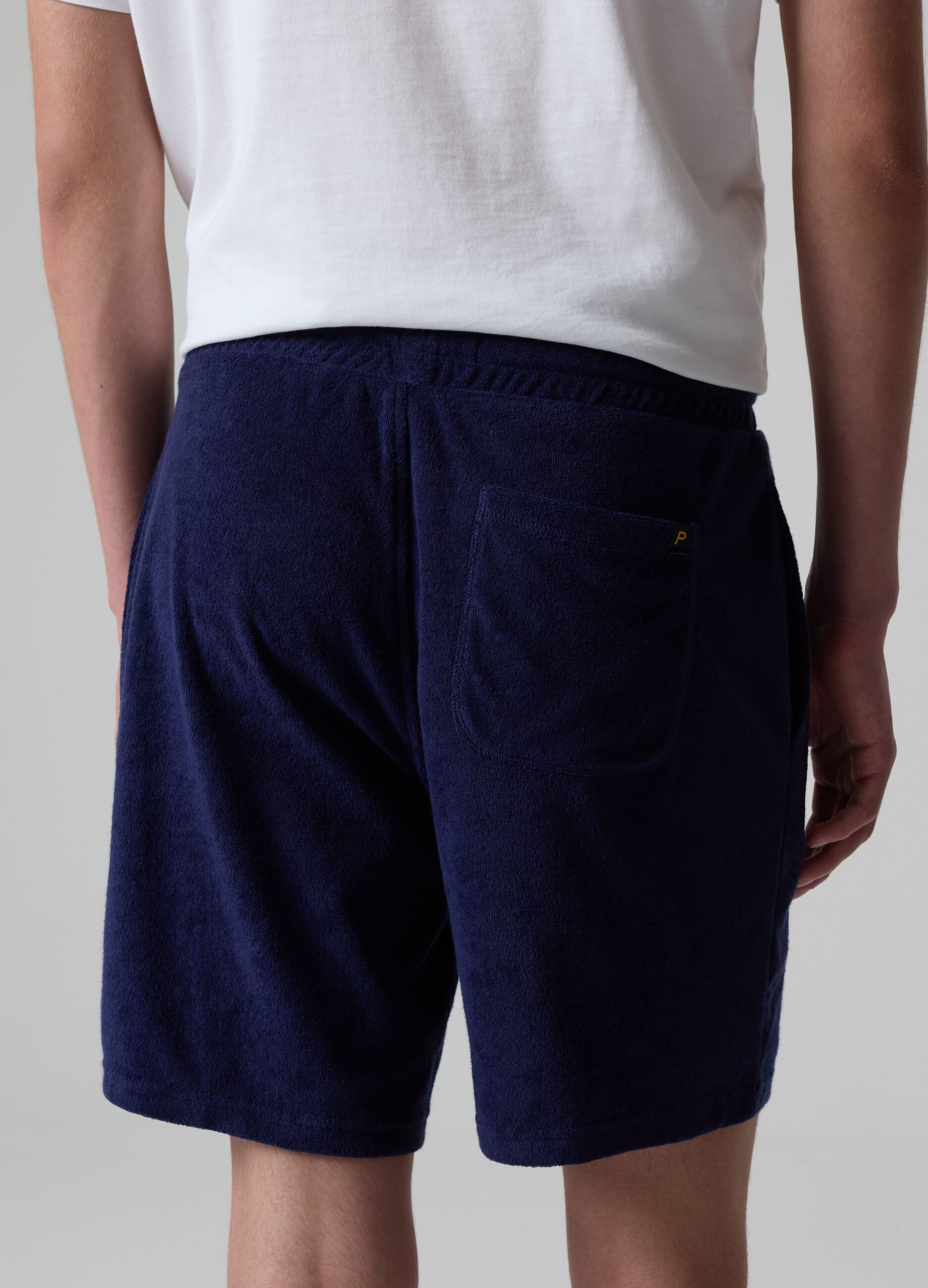 Bermuda joggers in reverse French terry