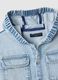 Camicia in puro cotone denim blu regular fit per bambino_3