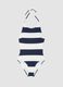 Blue and white striped stretch swimsuit_5