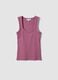 Pink stretch cotton tank top_4