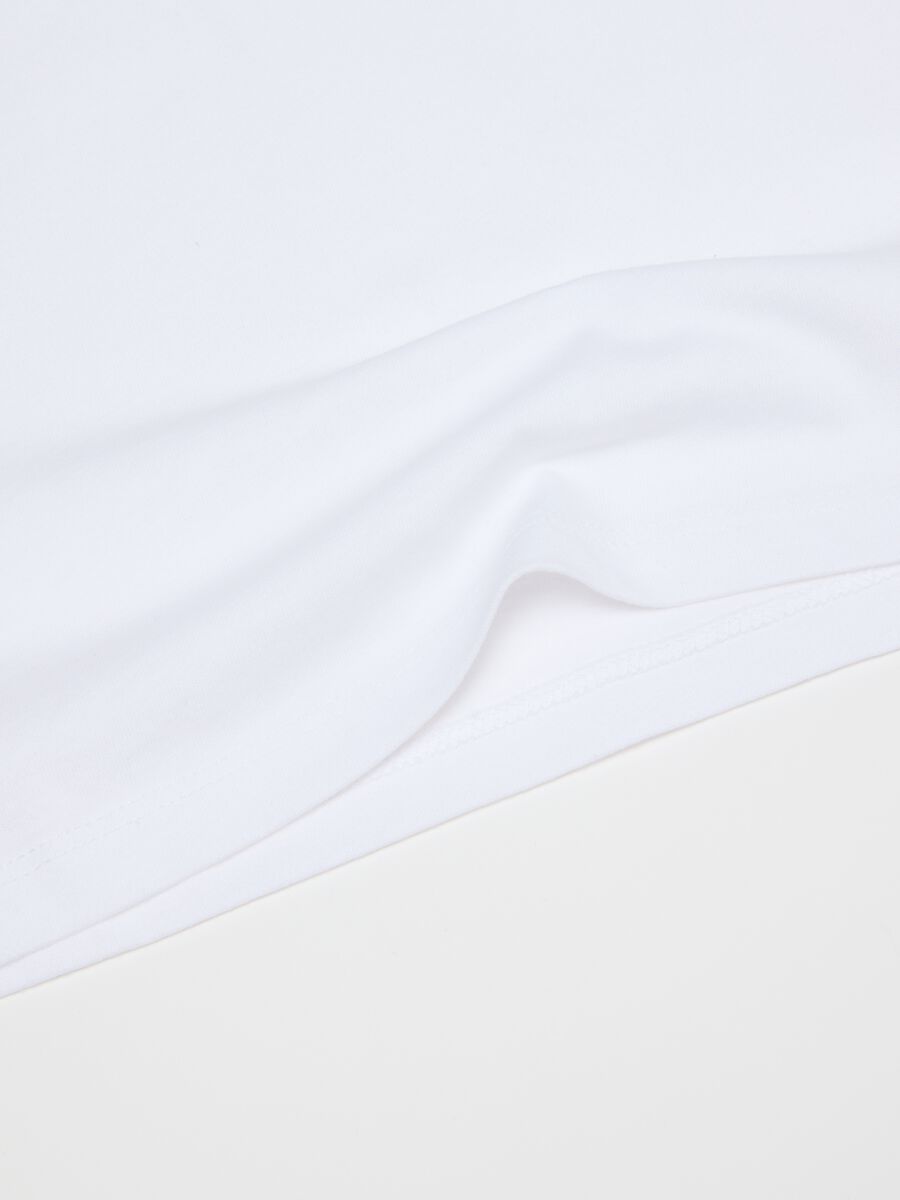 Two-pack white pure cotton girl vests with Minnie prints_2