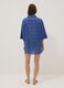 Blue pure cotton patterned kaftan_3