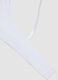 White stretch organic cotton triangle bra_5