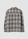 Camicia grigia a quadri in puro cotone_2