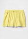 Yellow shorts with drawstring_1