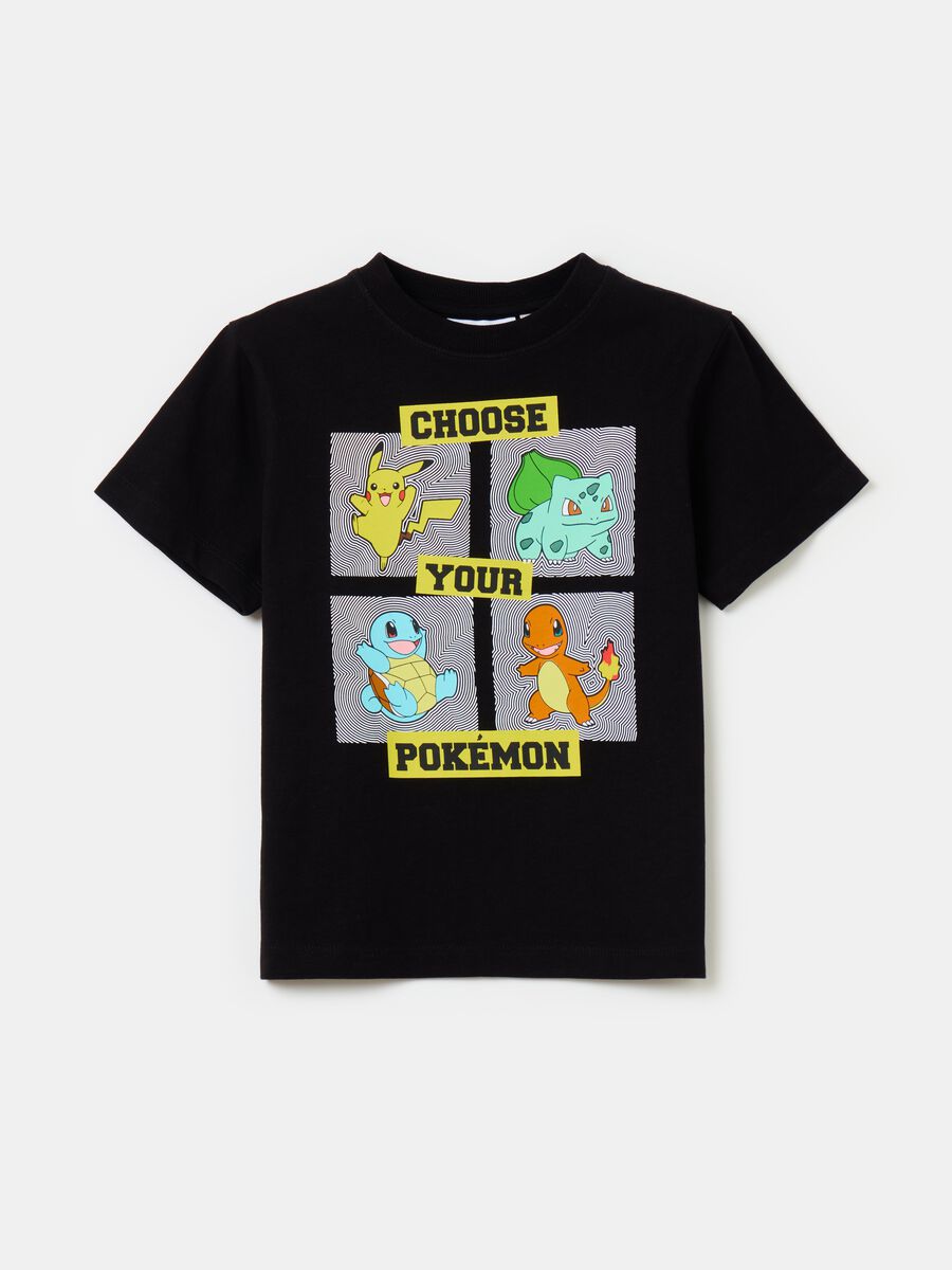 T-shirt with Pokémon characters print_0