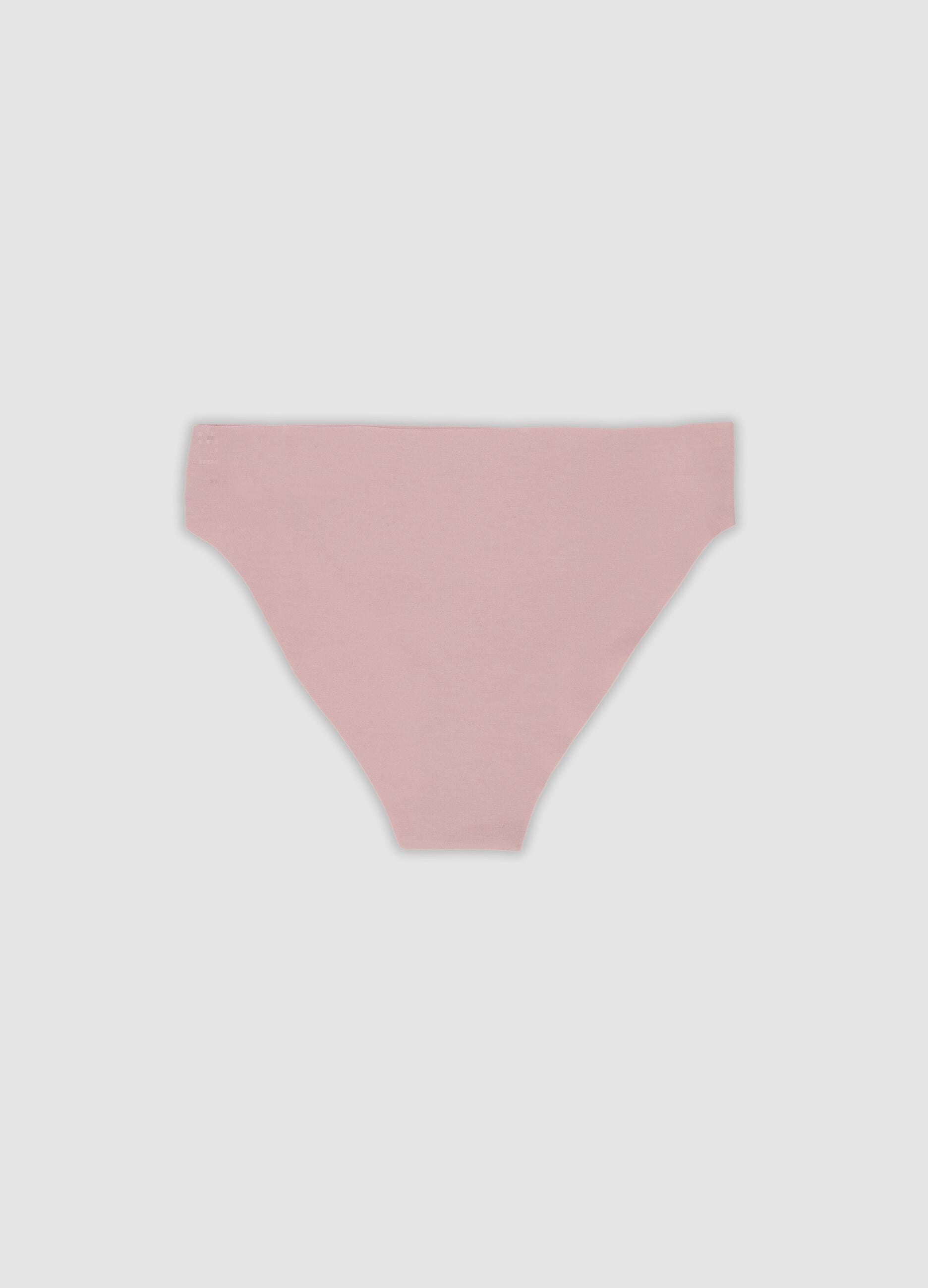 Pink stretch organic cotton briefs