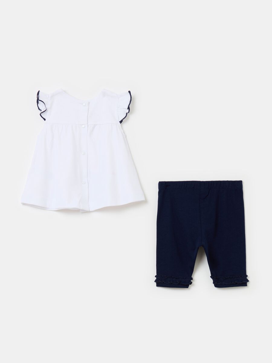 T-shirt and leggings set in organic cotton_1
