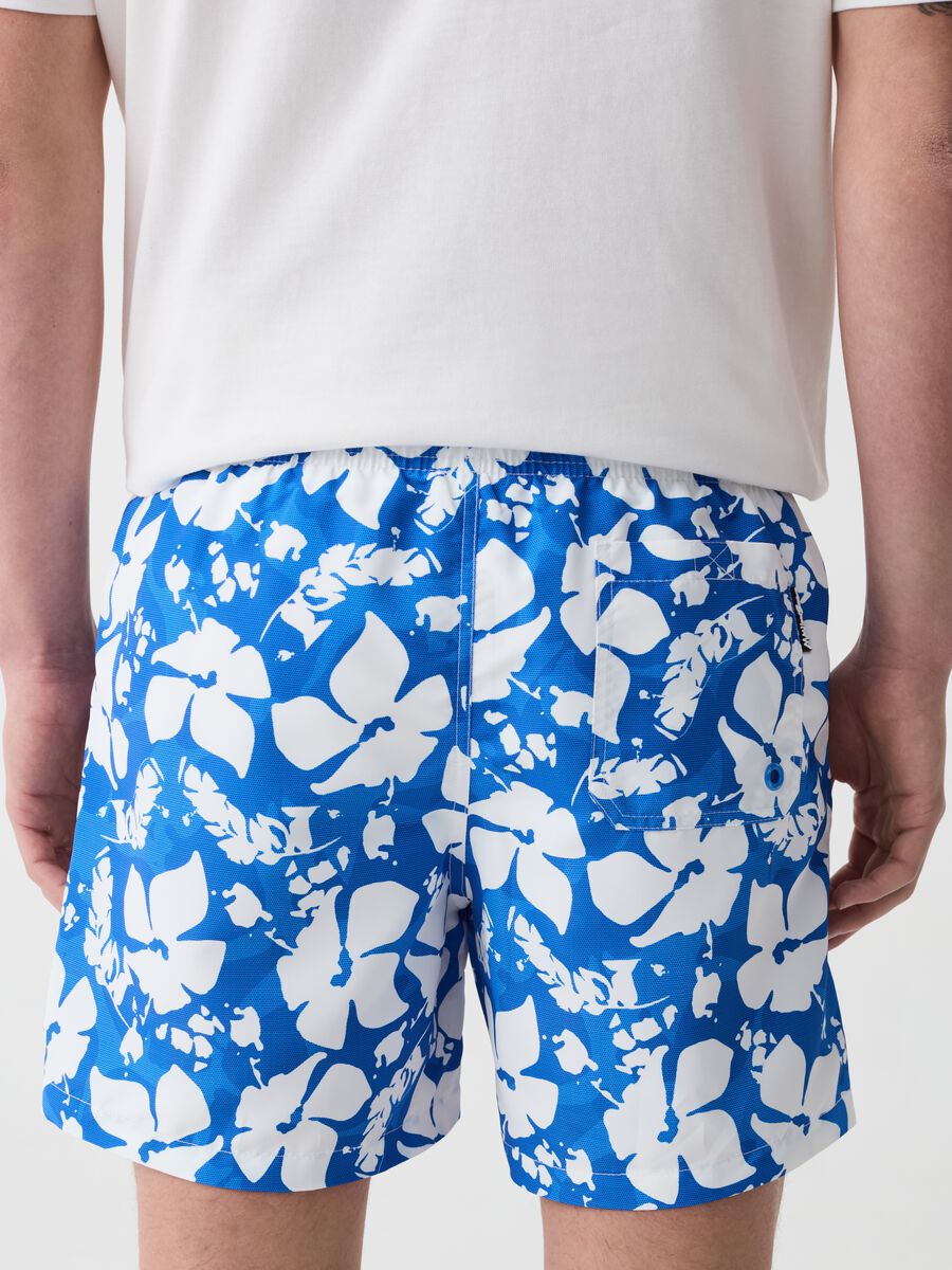 Swimming trunks with floral print_2