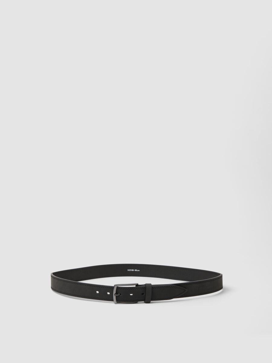 Black belt with pin buckle_0