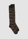 Lange gr&uuml;ne Socken aus Baumwolle und elastischer Wolle_0