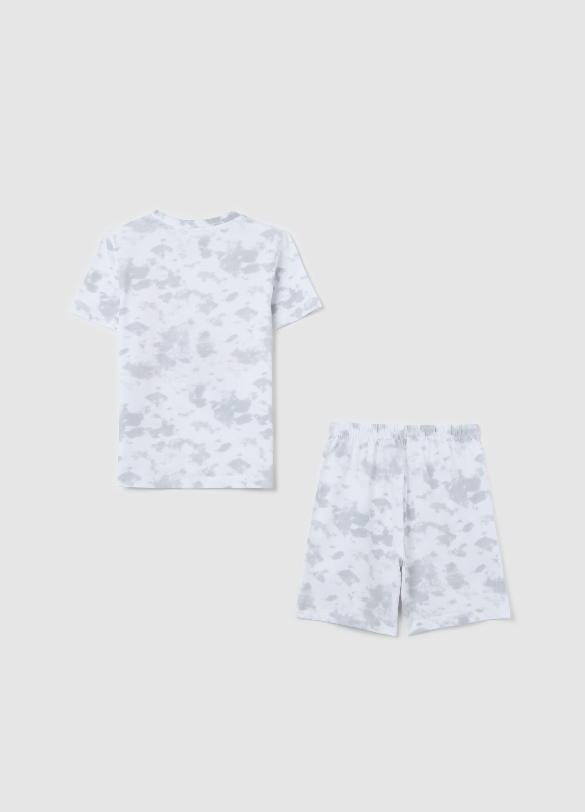 Short cotton pyjamas with Spiderman print