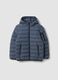Giubbotto Ultralight grigio imbottito con cappuccio e zip per ragazzo_0