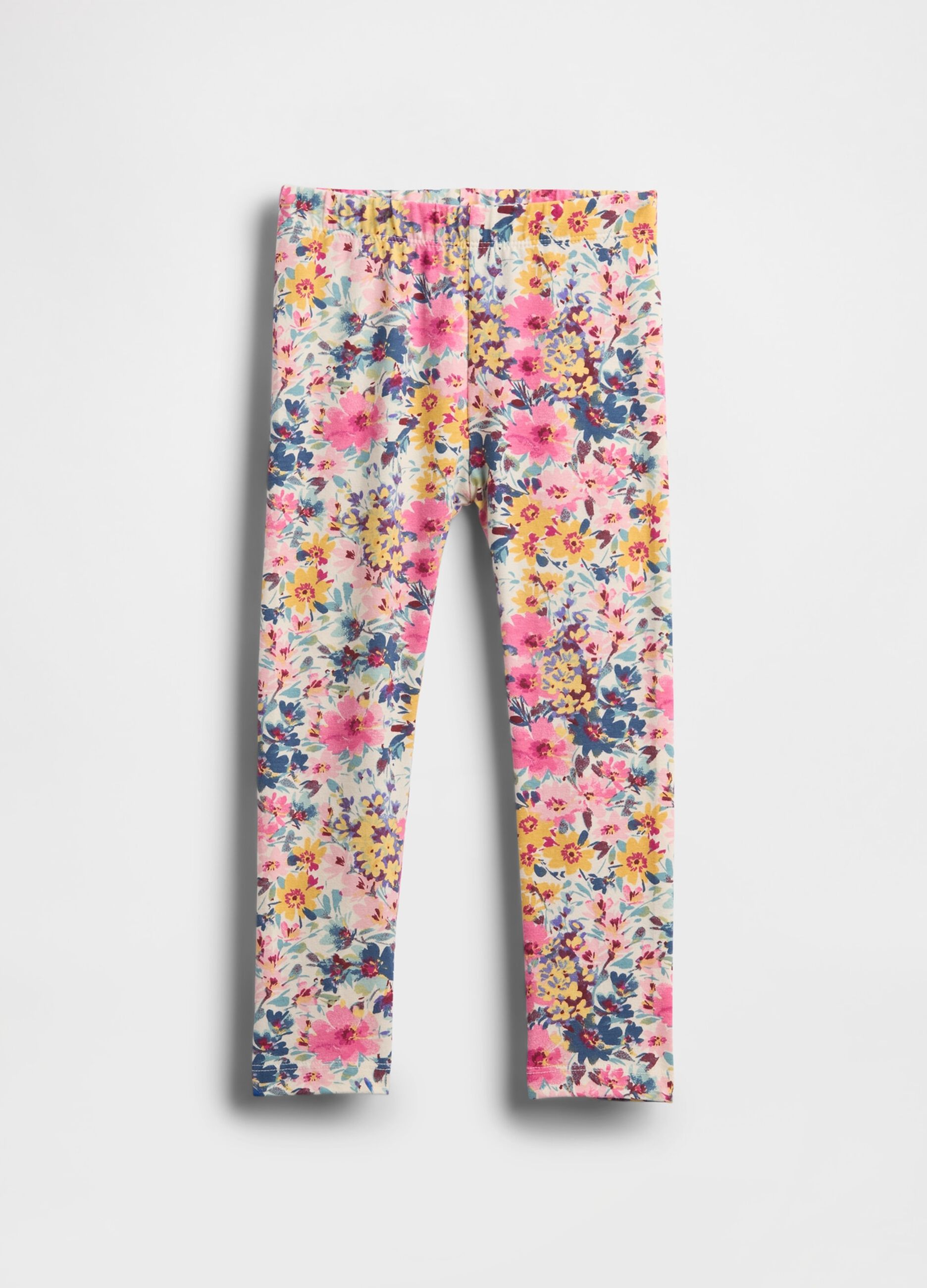 Multicoloured stretch leggings for girls