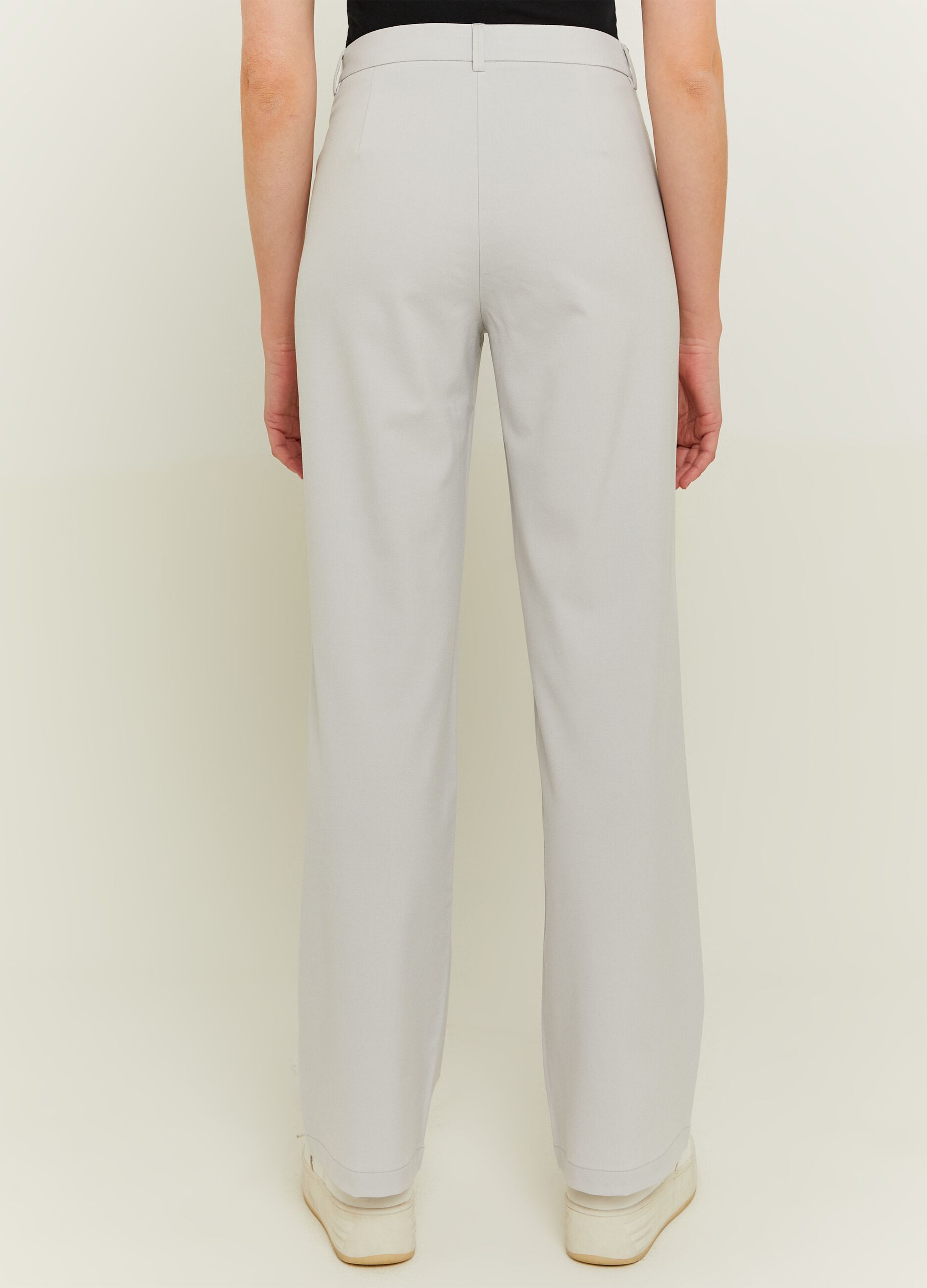 Straight-fit high-rise trousers