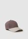 Multicolour viscose and linen blend baseball cap_0