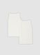2-pack white organic cotton vests with print for girls_1