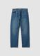 Hellblaue Straight-Fit-Jeans aus Denim aus reiner Baumwolle_4