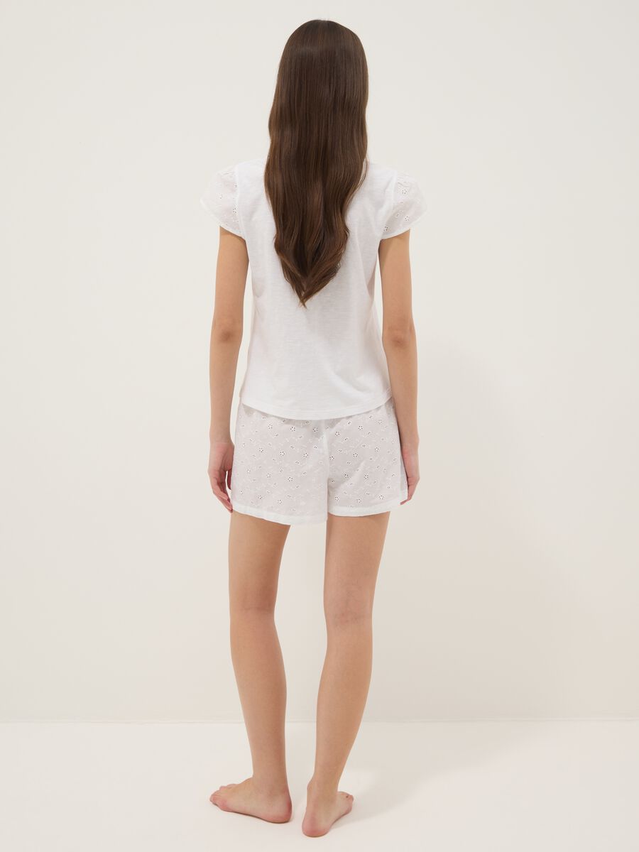Wei&szlig;er Pyjama aus Bio-Baumwolle_2