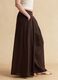 Brown pure cotton palazzo trousers_3