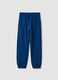 Blue organic cotton jogger trousers_0