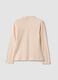 Rosa Langarm-T-Shirt mit Stehkragen aus reiner Bio-Baumwolle_1