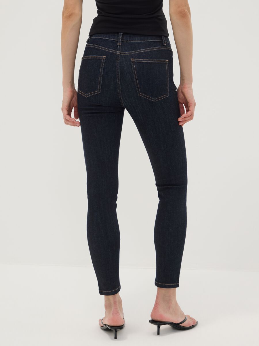 Blue denim skinny-fit jeans in stretch cotton_3