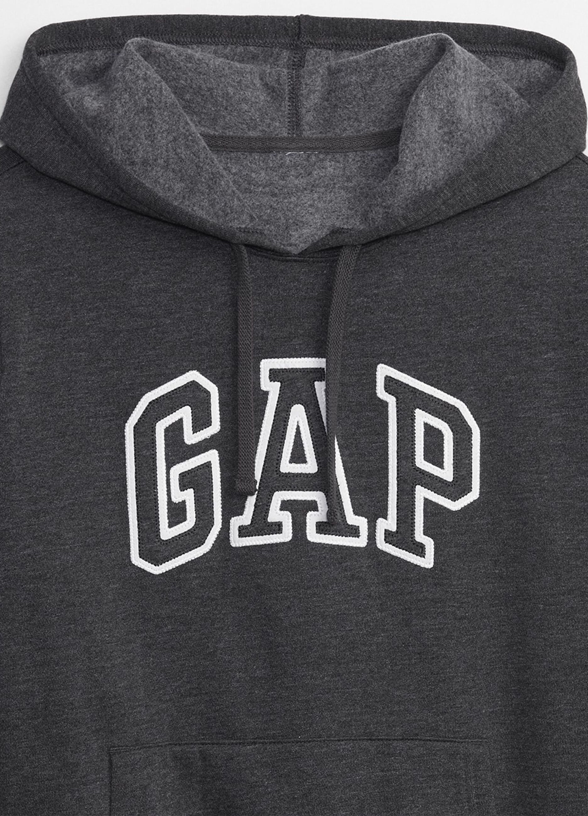 Sweatshirt with hood and logo embroidery