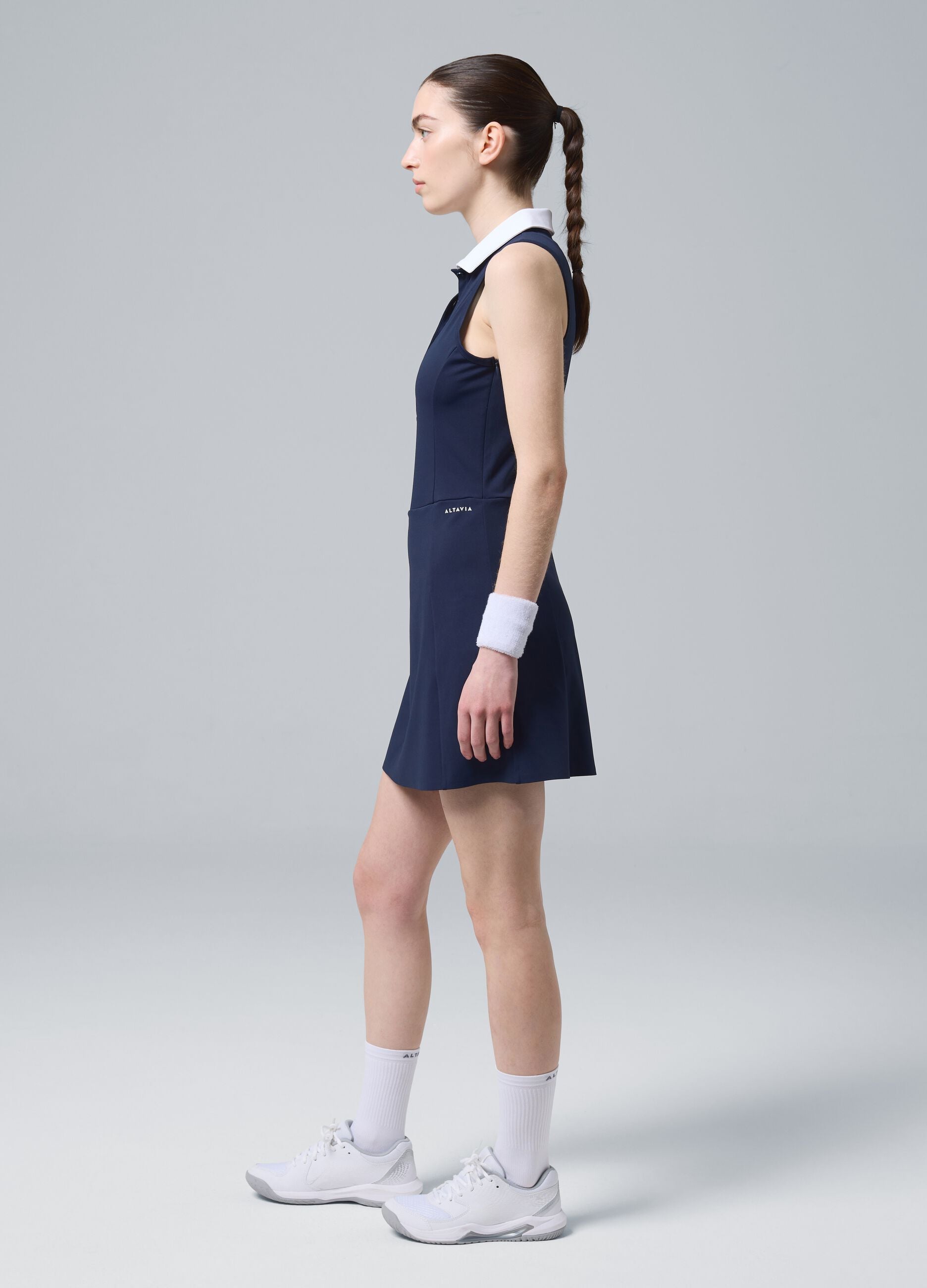 Blaues Sportkleid ALTAVIA COURT aus elastischem Funktionsmaterial