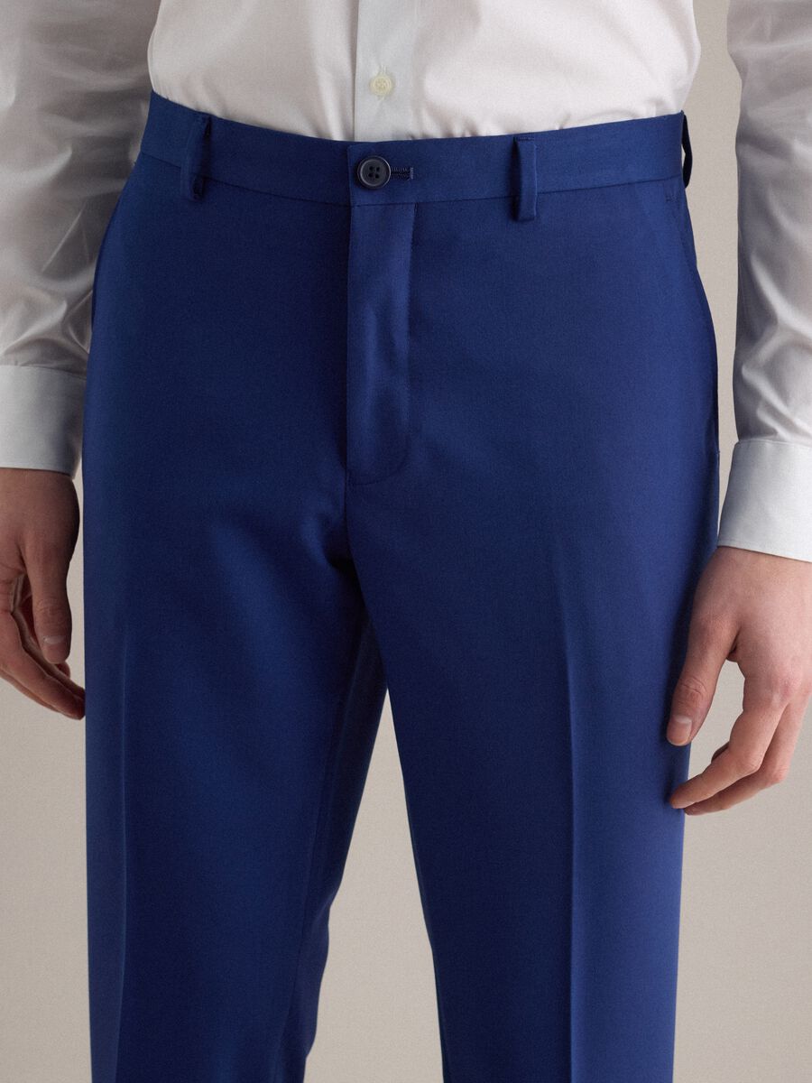 Elegant blue slim fit trousers_3