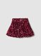 Plum purple sequin skirt with elasticated waist_0