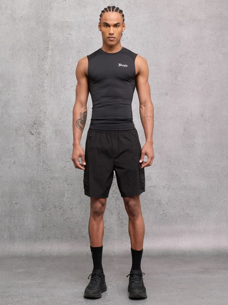 Kombat Active Black Sleeveless Tank Top_3