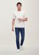 Blue slim-fit stretch cotton jeans_0
