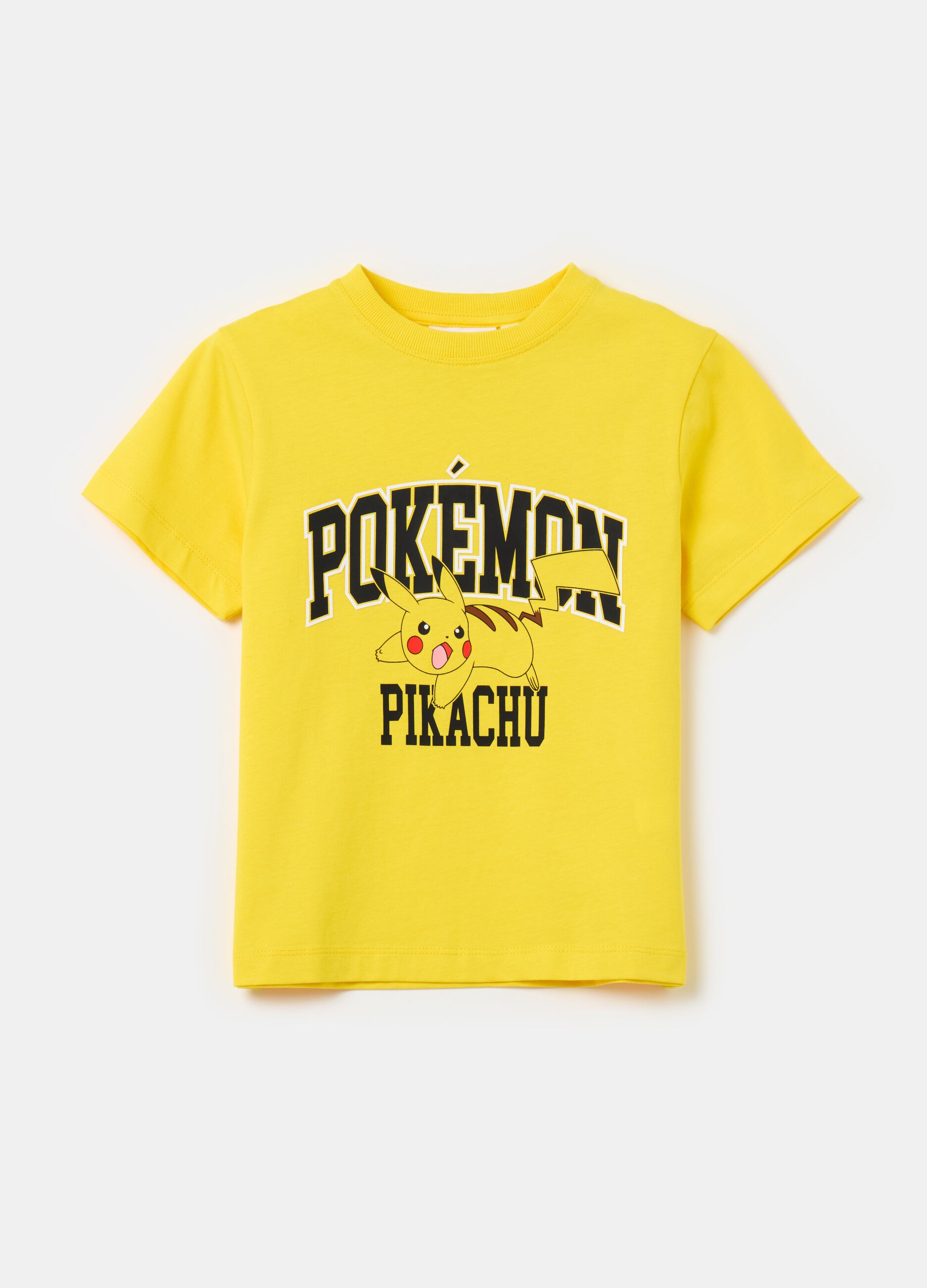 T-shirt con stampa Pokemon Pikachu