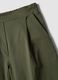 Regular fit green stretch viscose blend jogger trousers_5