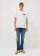 Wei&szlig;es T-Shirt aus reiner Baumwolle mit kurzen &Auml;rmeln, Regular Fit_1