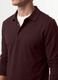 Men&rsquo;s brown regular-fit long-sleeve stretch cotton polo shirt_1
