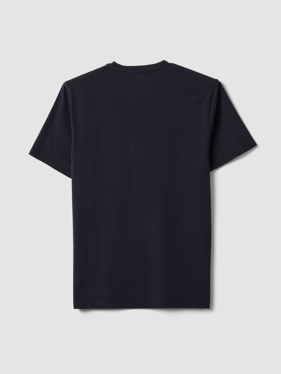 &Mu;&alpha;ύ&rho;&omicron; &alpha;&nu;&delta;&rho;&iota;&kappa;ό T-shirt &alpha;&pi;ό &omicron;&rho;&gamma;&alpha;&nu;&iota;&kappa;ό &beta;&alpha;&mu;&beta;ά&kappa;&iota;, &kappa;&omicron;&nu;&tau;ό &mu;&alpha;&nu;ί&kappa;&iota;, slim fit_1