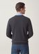 Maglia grigia in misto cotone e cashmere girocollo_3