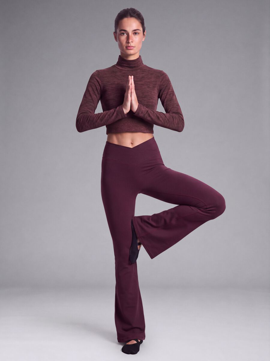 Violette Schlagleggings aus Stretchmaterial ALTAVIA STUDIO_0