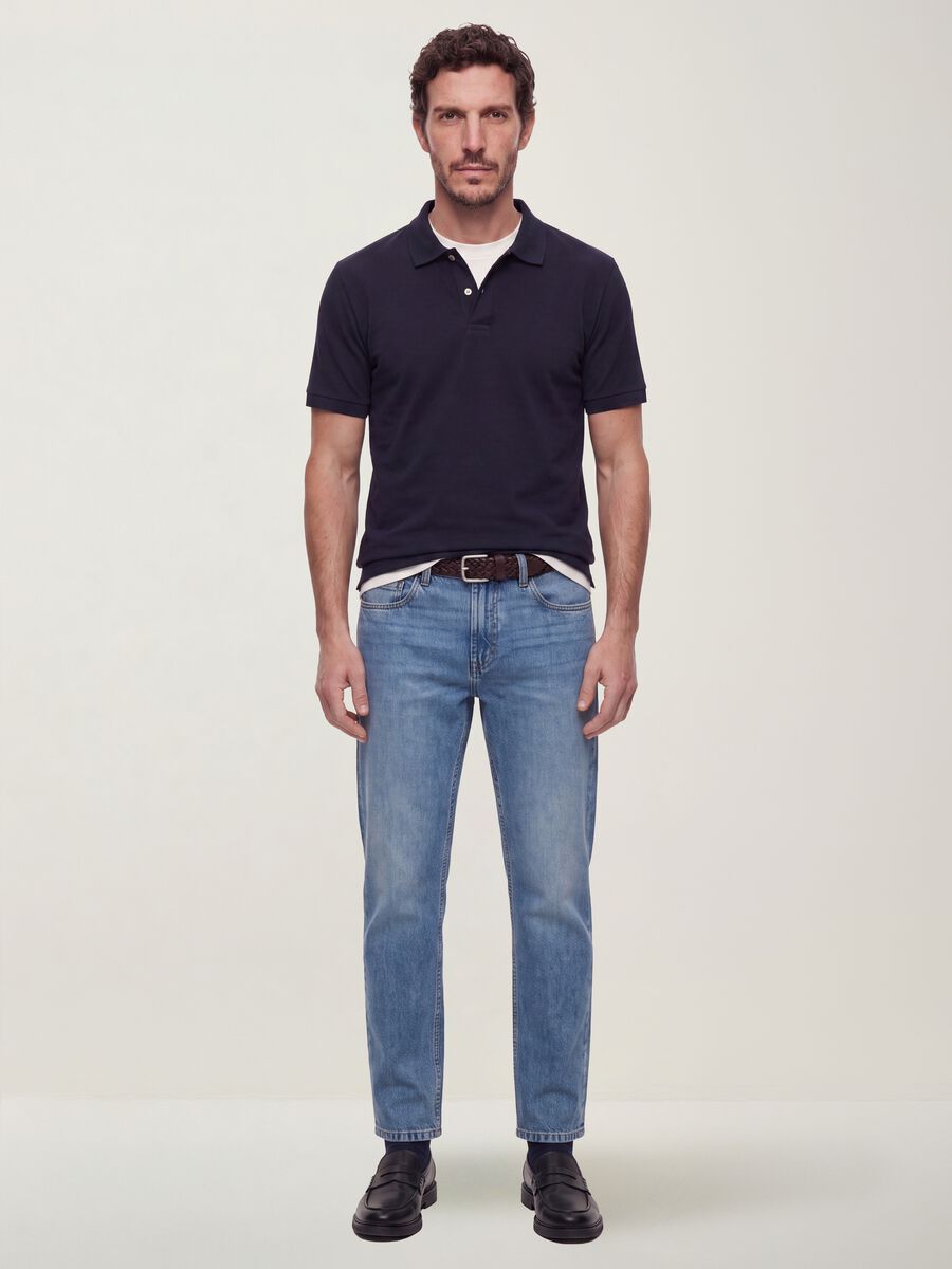 Regular-Fit Denim-Jeans aus reiner Baumwolle_0