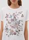 T-shirt with butterflies and flowers print_3