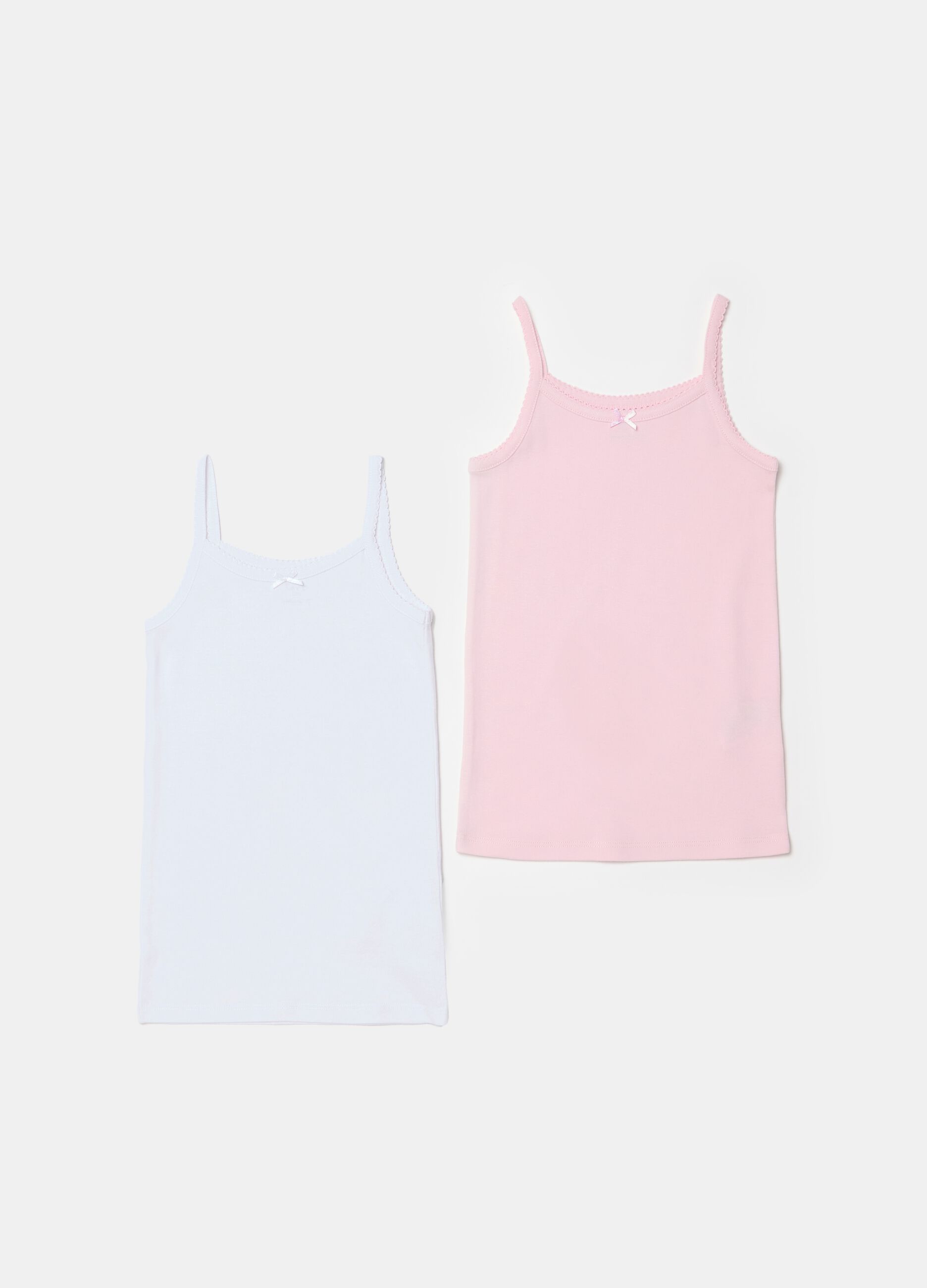 Two-pack organic cotton vests