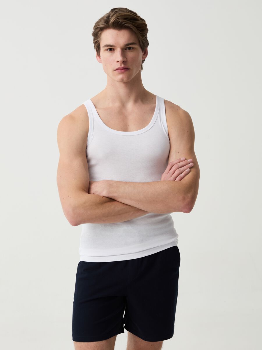 Two-pack organic cotton racerback vests_0