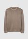 Grey-beige wool-blend regular fit jumper_4