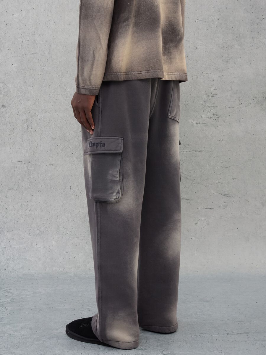 Cargo Sweatpants Vintage Grey & Sand dye_3